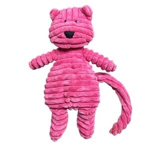 Jellycat London Cordy Roy Cat Pink Ribbed Corduroy Plush Stuffd Animal JCINC1549